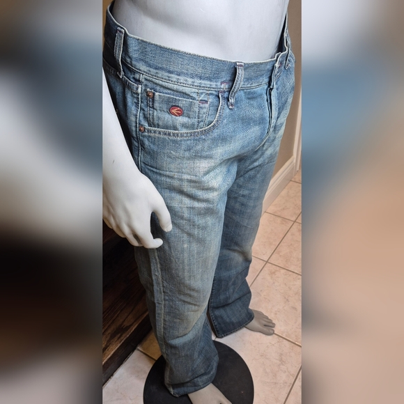 Energie Light Blue Denim Straight Jeans - Picture 7 of 9